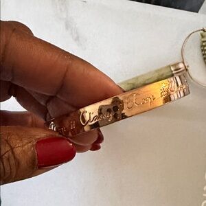 Brooks Brothers Rose Gold Engraved Bangle Bracelet - ‘Keep It Classy’